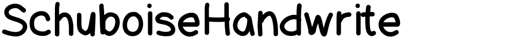 SchuboiseHandwrite