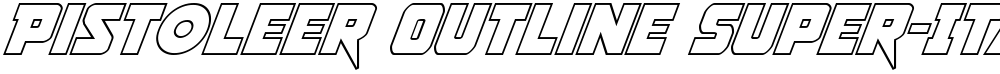 Pistoleer Outline Super-Italic