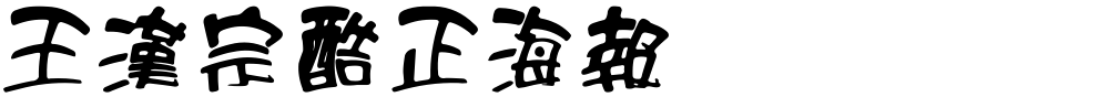 王漢宗酷正海報