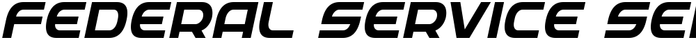 Federal Service Semi-Bold Italic