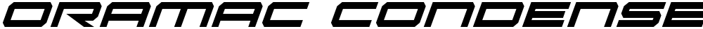 Oramac Condensed Italic