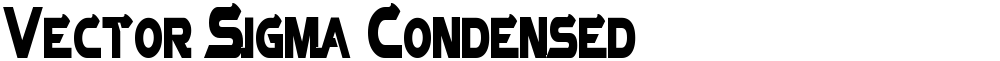 Vector Sigma Condensed