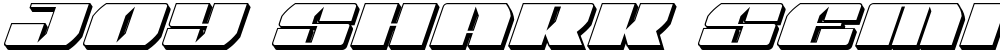 Joy Shark Semi-Condensed 3D Italic