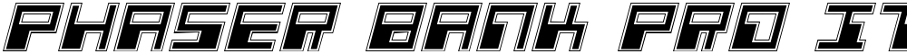 Phaser Bank Pro Italic