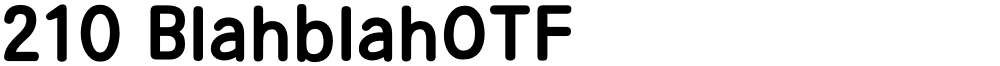 210 BlahblahOTF
