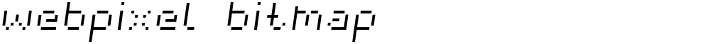 webpixel bitmap