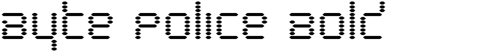 Byte Police Bold