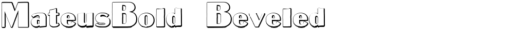 MateusBold Beveled