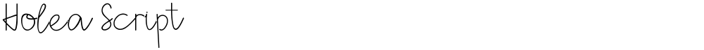 Holea Script