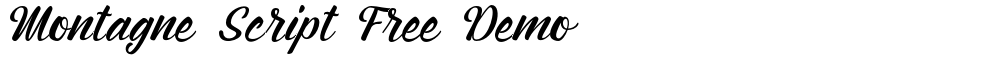 Montagne Script Free Demo