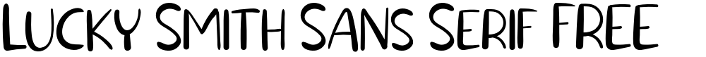 Lucky Smith Sans Serif FREE