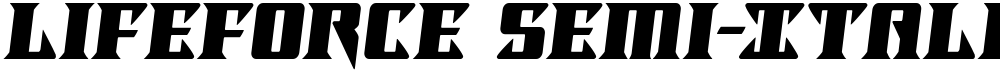 Lifeforce Semi-Italic