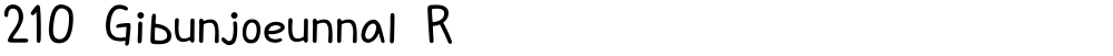 210 Gibunjoeunnal R