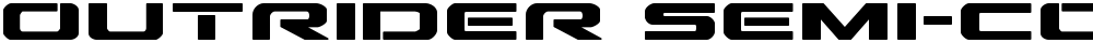 Outrider Semi-Condensed Bold