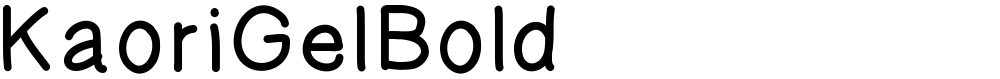 KaoriGelBold