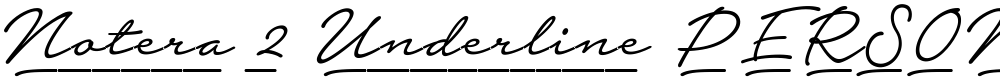 Notera 2 Underline PERSONAL USE