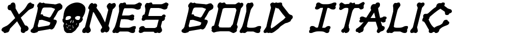 xBONES Bold Italic