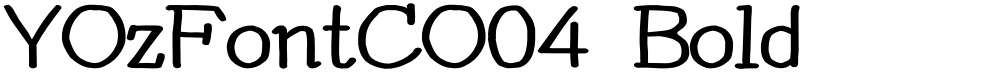 YOzFontCO04 Bold