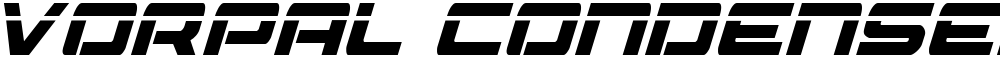 Vorpal Condensed Italic