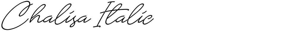 Chalisa Italic