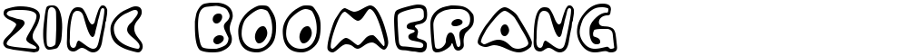 Zinc Boomerang