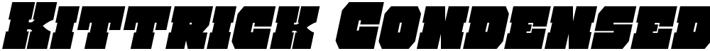 Kittrick Condensed Italic