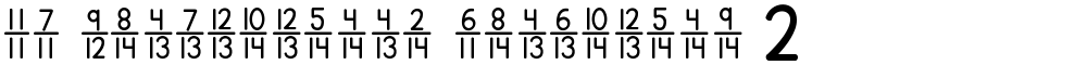 KG Traditional Fractions 2
