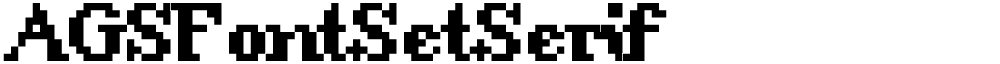 AGSFontSetSerif