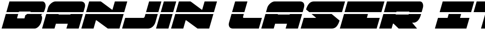 Banjin Laser Italic