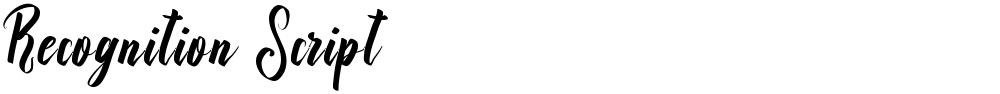 Recognition Script