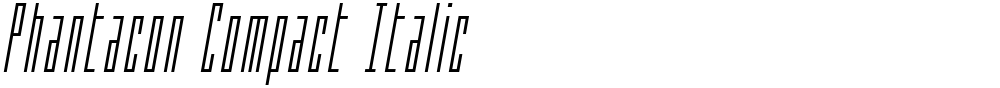 Phantacon Compact Italic