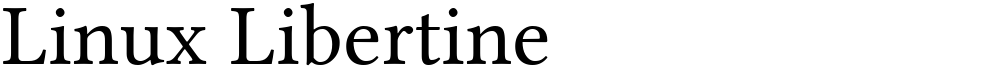 Linux Libertine