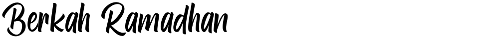 Berkah Ramadhan