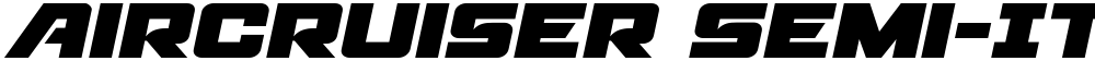 Aircruiser Semi-Italic