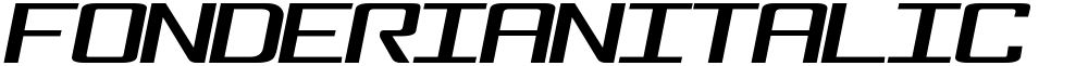 FonderianItalic