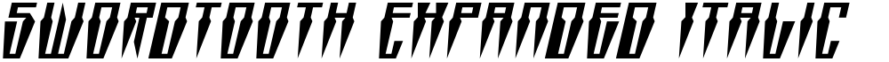 Swordtooth Expanded Italic