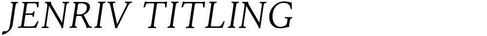 Jenriv Titling