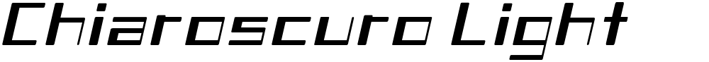 Chiaroscuro Light