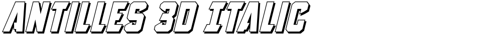 Antilles 3D Italic