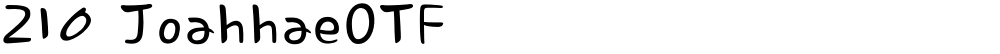 210 JoahhaeOTF