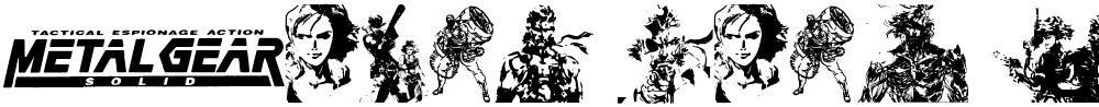 Metal Gear Solid The Phantom Font