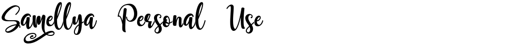Samellya Personal Use