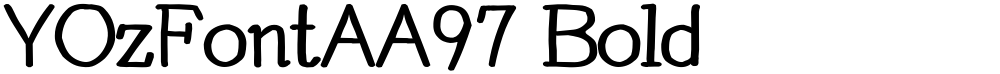 YOzFontAA97 Bold