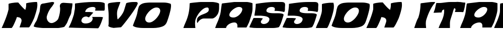Nuevo Passion Italic