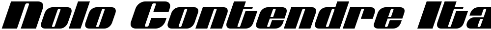 Nolo Contendre Italic