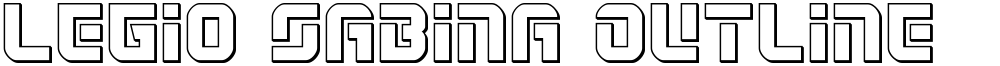 Legio Sabina Outline