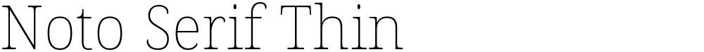 Noto Serif Thin