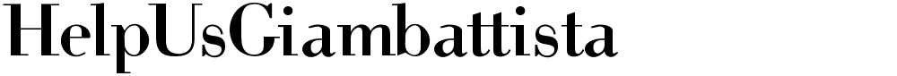 HelpUsGiambattista
