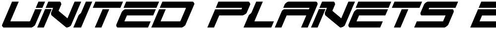 United Planets Bold Italic