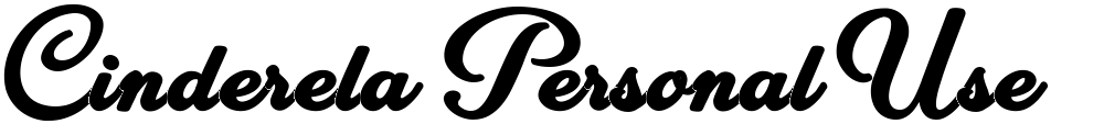 Cinderela Personal Use